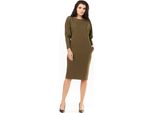 Abito Midi Da Donna Awama Essydwen A206 Kaki L/Xl