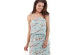 Awama Vestito Floreale Da Donna Lynene A219 Blu Cielo Xl