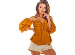 Awama Camicetta Da Donna Clarivach A305 Cammello L/Xl