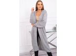 Kesi Cardigan Donna Gwywel Grigio Scuro Universal