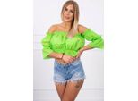 Kesi Camicetta Spagnola Da Donna Con Volant Essyrat Verde Chiaro Universale
