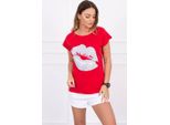 Kesi T-Shirt Stampata Da Donna Into Red Universal