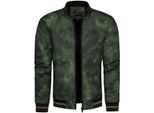 Bomber Recea Uomo Verde Pigna Melange Xl