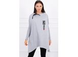 Kesi Felpa Lunga Donna Ganiegau Grigio Universale