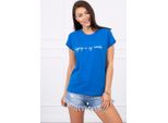 Kesi Maglietta Stampata Da Donna Kuse Blu Fiordaliso Universale