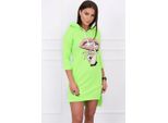 Kesi Felpa Essylott Donna Vestito Verde Neon Universale