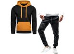 Set Recea Uomo Flix Nero-Arancio Xl