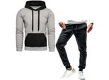 Set Recea Uomo Afide Grigio-Nero Xl
