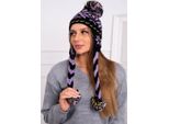 Kesi Berretto Donna Fabia Nero-Viola Universale