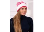 Kesi Berretto Da Donna Kinga Bianco-Rosa Universale