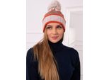 Kesi Berretto Donna Kinga Beige-Rosso Universale