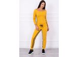 Kesi Set Donna Delvin Senape-Nero Universale
