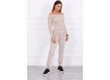 Kesi Set Donna Delvin Beige-Bianco Universale