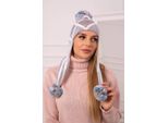 Berretto Kesi Da Donna Eunika Grigio-Blu Universale