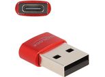 Delock 60050 Delock USB2.0 Adapter Usb Typ-A Stecker Zu Usb Type-C Bu Rot