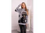 Maglione Natalizio Da Donna Kesi Anghath Grigio Universale