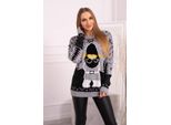 Maglione Natalizio Da Donna Kesi Intimante Grigio Universale