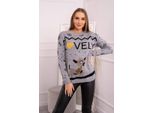 Maglione Natalizio Da Donna Kesi Bit Grigio Universale
