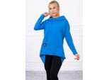 Kesi Felpa Con Cappuccio Da Donna Grafeuta Blu Fiordaliso Universal