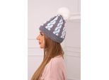 Kesi Berretto Da Donna Rozalia Bianco-Grigio Universale
