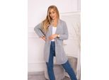 Kesi Cardigan Donna Cual Grigio Chiaro Universal