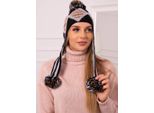 Kesi Berretto Da Donna Eunika Nero-Grigio Universale