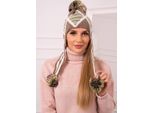 Kesi Berretto Da Donna Eunika Ecru-Mocha Universale