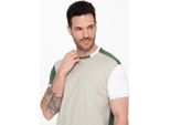 Ombre Clothing T-Shirt Da Uomo A Maniche Corte Verde Hephous L