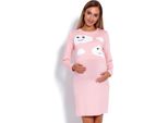 Peekaboo Camicia Premaman Donna Alethrisei Rosa Cipria S/M