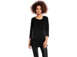 Peekaboo Maglione Maternità Donna Cheen Nero L/Xl