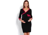 Peekaboo Camicia Premaman Donna Khrulblee Nero L/Xl