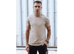 Dstreet Uomo Maglietta A Maniche Corte Gorrei Beige Xl