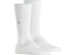 Calzini Burlington Da Uomo 2-Pack - Dublin, Calzini Corti, Logo, Taglia Unica, Monocolore Bianco 40-46