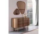 Cassettiera Con Specchio Marrone Design Moderno Jvmoebel
