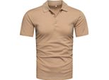 Recea T-Shirt Da Uomo Con Colletto Jugag Beige Xl
