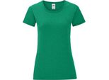 Fruties Maglietta A Maniche Corte Da Donna Hedon Retro Heather Green Xl