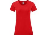 Fruties Maglietta Donna A Maniche Corte Hedon Rosso S
