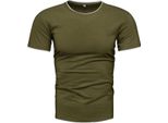 Recea Camicia Da Uomo A Maniche Corte Hamutana Verde M