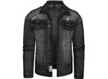 Recea Giacca Di Jeans Da Uomo Kahorere Nero Xl