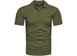 Recea T-Shirt Da Uomo Con Colletto Gnoth Khaki Xxl