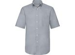 Fruties Uomo Camicia A Maniche Corte Led Oxford Grigio S
