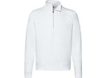 Fruties Felpa Con Cappuccio Con Zip Da Uomo Burim Bianco Xxl