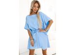 Numoco Mini Abito Donna Sofia Blu Cielo 2XL/3XL
