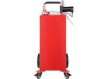 Succebuy Serbatoio Di Carburante Da 30 Galloni, Pompa Elettrica Da 23,5 L/Min, Serbatoio Di Stoccaggio Del Gas Portatile Da 180 W Con Ruote, Serbatoio Di Trasferimento Del Carburante Per Gasolio, Olio, Tosaerba, Barche E Motociclette