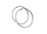 Paar Creolen Vivance "925/- Sterling Silber Rhodiniert 50Mm", Weiß, Ohrringe, Damen, One-Size, Silber 925 (Sterlingsilber)
