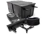 Sunsun Set Di Filtri Per Laghetti Da 60000L 18W Chiarificatore Per Laghetti NEO10000 80W Pompa 25M Tubo Flessibile