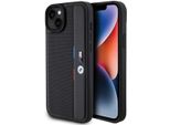 Bmw Bmhcp15M23Pupvk Custodia Rigida Per Iphone 15 Plus / 14 Plus 6.7 Czarny/Nero Linea Tricolore Traforata