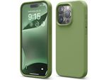 Custodia Elago In Silicone Premium Per Iphone 15 Pro Verde Cedro
