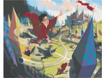 Quadri Dipinti Con I Numeri - Quidditch Harry Potter 50X40 Cm