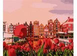 Pittura Da Numeri Con Telaio Quadri-Bellezza Di Amsterdam 50X40 Cm